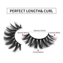DYSILK 10 pairs 6D Mink Eyelashes Faux Mixed Volume Wispy Fluffy False Eyelashes Natural Look Eyelashes Makeup Long Dramatic Fake Eyelashes Pack Soft Thick Cross Reusable Lashes No Glue DYSILK