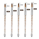 Acrylic Nail Brush for Acrylic Powder, iBealous 100% Kolinsky Sable Nail Art Professional Drawing Application With Liquid Glitter Handle (Size 14) iBealous
