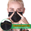 Black Disposable Face Masks, 100 Pack Black Face Masks 3 Ply Filter Protection ZTANPS