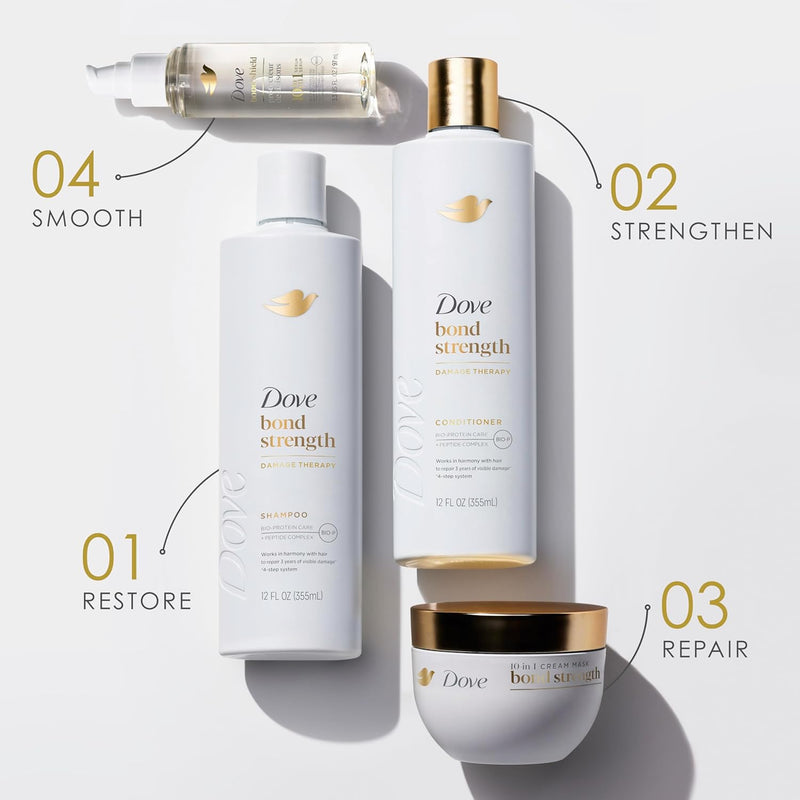 Dove Hair Mask Bond Strength for Chemically Damaged Hair with Bio-Protein Care Technology and Peptide Complex 9.2 Fl Oz Infinity Warehouse