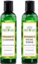 Vitamin C Facial Cleanser and Toner Combo 2-Pack - Cleanse and Tone Your Skin for Soothing Skincare Results Flawless. Younger. Perfect. Store