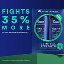 Head & Shoulders Clinical Strength Dandruff Shampoo Set Itensive Itch Relief with Cooling Menthol 13.5 Oz Each Twin Pack, White, 1 Count Head & Shoulders