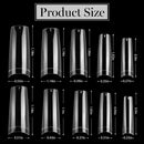 Beetles Acrylic Nail Tips - Fake Nails Half Cover Clear French Artificial False Nails with Case for Acrylic Nail/Dip Powder Nails/Poly Nail Extension Gel Nail Art DIY Home beetles Gel Polish