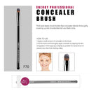 ENERGY Concealer Makeup Brush F70 Under Eye Small Flat Tapered Synthetic Bristle for Precision Color Corrector Concealing Eyes and Brow with Cream Liquid Makeup Tool Black ENERGY Store