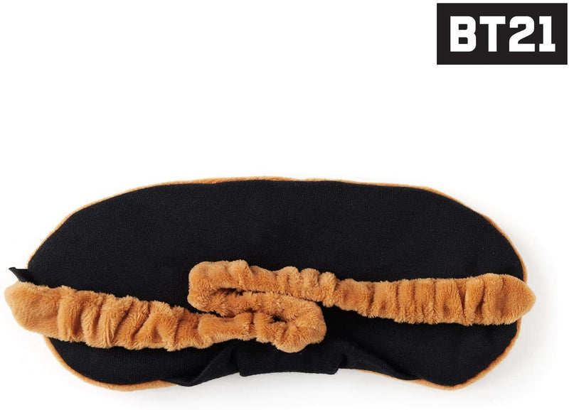Concept One BT21 LINE Friends Sleep Mask, Eye Cover Blindfold for Sleeping, Brown, One Size Concept One