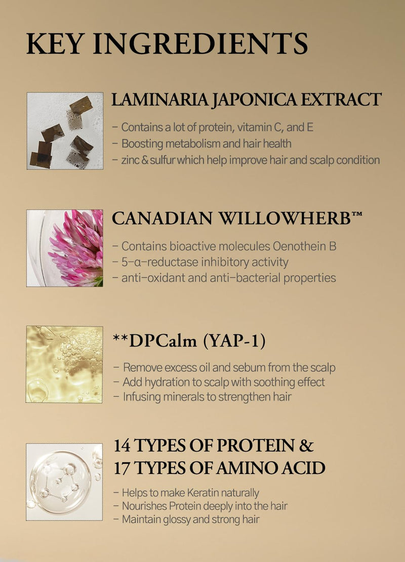 laferme Laminaria Shampoo with Organic Ingredient, Korean Clarifying Shampoo, Hydrating for Dry Hair, Strengthening for Weak Hair, Sulfate & Paraben-Free, for Women & Men, 33.8 FL OZ, Pine Eucalyptus Infinity Warehouse