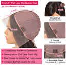 JIETAI 9A HD Transparent T-Part Loose Deep Wave Lace Front Wigs Human Hair for Black Women Wigs 180% Density Lace Front Human Hair Wigs Pre Plucked Bleached Knots with Baby Hair (26 inch) JIETAI