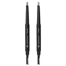 Eye Embrace Light Gray Eyebrow Pencils: Warm Betty & Cool Helen 2 Pack Bundle - Waterproof, Double-Ended Automatic Angled Tip & Spoolie Brush, Cruelty-Free Eye Embrace