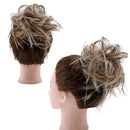 Tousled Updo Messy Bun Hair Piece Fluffy Scrunchy Updo Hair Pieces for Women Wavy Hair Bun Scrunchies Donut Hairpiece Synthetic Ponytail Chignons With Elastic Rubber Band Brown Bleach Blonde Mixed Benehair Store