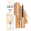 Grande Cosmetics GrandeBROW-FILL Volumizing Brow Gel, Tinted or Clear Eyebrow Mascara, Soft Flexible Hold, Water Resistant Infinity Warehouse