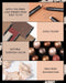 LUXAZA Eyeshadow Stick Cream Shimmer Creamy 2 in 1 Eyeshadow and Eyeliner Pen,Eye Brightener Stick,Highlighting Stick Eye Liner,Easy to Color Waterproof Eyeshadow Perncil Crayon 1Pcs,Champagne-silk LUXAZA