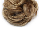 Messy Bun Hair Piece Scrunchy Updo Hair Pieces for Women Fluffy Wavy Hair Bun Scrunchies Donut Hairpiece Synthetic Chignons With Elastic Rubber Band Dark Brown to Ash Blonde-Thicker 2 pcs Benehair