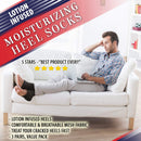 Moisturizing Socks for Mens Cracked Heels - Moisturizer Heel Sleeves to Smooth & Soften Rough Cracked Heels & Dry Feet. Large Aloe Moisturizing Heel Socks with Lotion Infused Gel Socks (XL - 3 Pairs) ARMSTRONG AMERIKA