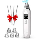 Blackhead Remover Pore Vacuum EUHOME Electric Rechargeable Blackhead Whitehead Acne Comedone Pimple Extractor Facial Pore Cleaner Blackhead Removal Kit 5 Suction Probes Face Cleaning Tools EUHOME