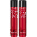 SexyHair Big Spray & Play Volumizing Hairspray, Twin Pack | Hold and Shine | Up to 72 Hour Humidity Resistance | All Hair Types SexyHair