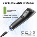 Body Trimmer for Men by Dailylife, All-in-one Electric Hair Clipper with Adjustable Guide Comb Ceramic Blade Heads, Waterproof Groin Hair Trimmer, Rechargeable Built-in Battery, Male Hygiene Razor DAILYLIFE