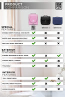 Premium Small Hanging Travel Toiletry Bag for Women and Men, Hygiene Bag, Bathroom and Shower Organizer Kit with Elastic Band Holders for Toiletries, Cosmetics, Makeup, Brushes (Small) BOACAY