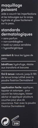 Dermablend Quick-Fix Body Makeup Full Coverage Foundation Stick, Water-Resistant Body Concealer for Imperfections & Tattoos, 0.42 Oz Dermablend