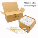Organic Cotton Swabs Large Size 860pcs, Longer Bamboo Stick and More Cotton Quanzhou Chenchenchen E-Commerce Co.,Ltd Store