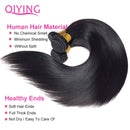 Brazilian Straight Human Hair Bundles 10A Virgin Hair Straight Bundles 100% Unprocessed Remy Straight Hair Weave 3 Bundles (30 30 30 Inch) QIYING Store