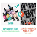 Gellen Gel Nail Polish Kit - With Top Base Coat, 16 Colors Jelly Nail Gel Series Translucent Skin Tones, Trendy Nail Art Glitters Designs DIY Home Gel Manicure Set GELLEN