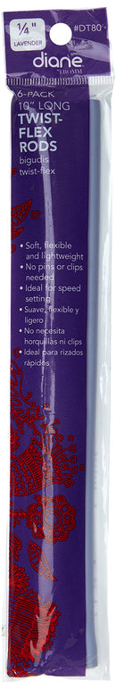 Diane Twist Flex, Lavender 1/4 Inch, 6 Count Diane