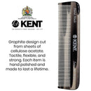 Kent A FOT Handmade Pocket Comb for Men, Women and Kids, All Fine Tooth Hair Comb Straightener for Everyday Grooming and Styling Hair, Beard and Mustache, Saw Cut and Hand Polished, Made in England KENT Store