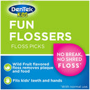 DenTek Kids Fun Flossers, Wild Fruit, 90 Count DenTek