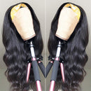 Body Wave Headband Human Hair Wigs for Black Women Glueless None Lace Front Wigs Headband Wigs Human Hair Brazilian Virgin Hair Machine Made Headband Wigs 150% Density (24" Headband wigs) beafay