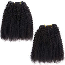 LONG YAO Afro Kinky Curly Clip in Hair Extensions Human Hair For Black Women 8A Brazilian Real Remy Hair Kinky Curly Human Hair Clip ins (16 Inch, Arfo Kinky Curly Clip in Hair Extensions) LONG YAO