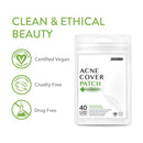 Avarelle Acne Cover Patch Frontline Support Hydrocolloid. Aloe Oil for Sensitive Skin. Certified Vegan & Cruelty-Free (SUPPORT / 40 COUNT) AVARELLE
