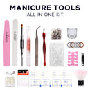 Poly Nail Gel Kit with 36W LED UV Nail Lamp phoenixy 4 Colors Poly Nail Extension Gel Slip Solution Basic Nail Art Tools All In One Kit for Nail Manicure Beginner Starter Gift phoenixy