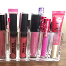 Acrylic Lip Gloss Holder Organizer, Lipstick Holder, 24 Slots Makeup Lip Gloss Lipstick Brushes Storage Display Case BBDOU