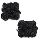 Messy Bun Hair Piece with Combs Clip in Bun Scrunchie Juva Bun Dish Fluffy Wavy Hair Updo Easy Stretch Big Chignon Short Ponytail Hairpiece for Women Dark Black Benehair Store