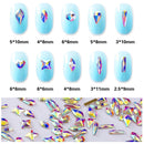 AD Beads 2300 Pcs Top Quality Flatback Rhinestone Around assortment size Plus 100 total in 10 different shapes AD Beads