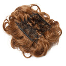 Messy Hair Bun with Combs Easy Stretch Dish Hair Chignon Extensions Curly Clip in Updo Hairpiece Short Ponytail Scrunchy for Women 95g Auburn Hairro Store