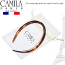 Camila Paris AD44 French Fashion Headband for Women, Very Flexible with Teeth for Strong Hold Grip, Women's Hairband, No Slip and Durable Styling Girls Hair Accessories, Made in France with Cellulose Camila