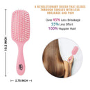 Wet Brush Go Green Watermelon Oil Infused Detangling Hair Brush, Pain-Free, Bristles Glide Through Tangles with Ease, Protects Against Split Ends, 100% Plant Based Plastic Wet Brush