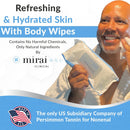 Mirai Clinical's Deodorizing Body Wipes for Women & Men - Cleansing & Refreshing Deodorant Wipes Women & Men Love - Fights Nonenal® Body Odor - For Whole Body Usage - Unscented - 3 packs. Infinity Warehouse