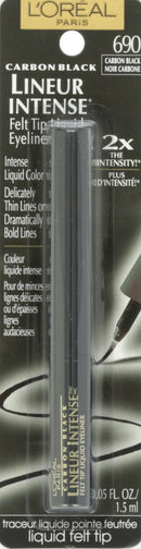 L'Oreal Paris Lineur Intense Felt Tip Liquid Eyeliner, Carbon Black, 0.05 fl; oz. L'Oréal Paris