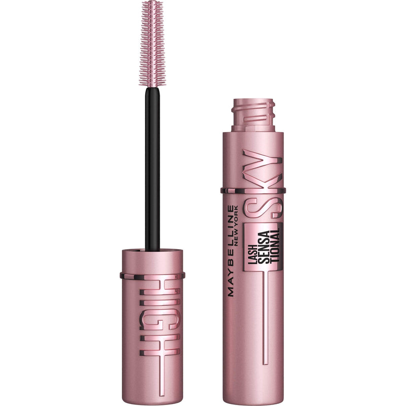 Maybelline New York Sky High Washable Mascara Makeup, Volumizing Mascara, Buildable, Lengthening Mascara, Defining, Curling, Multiplying, Blackest Black, 0.24 fl. Oz Maybelline New York