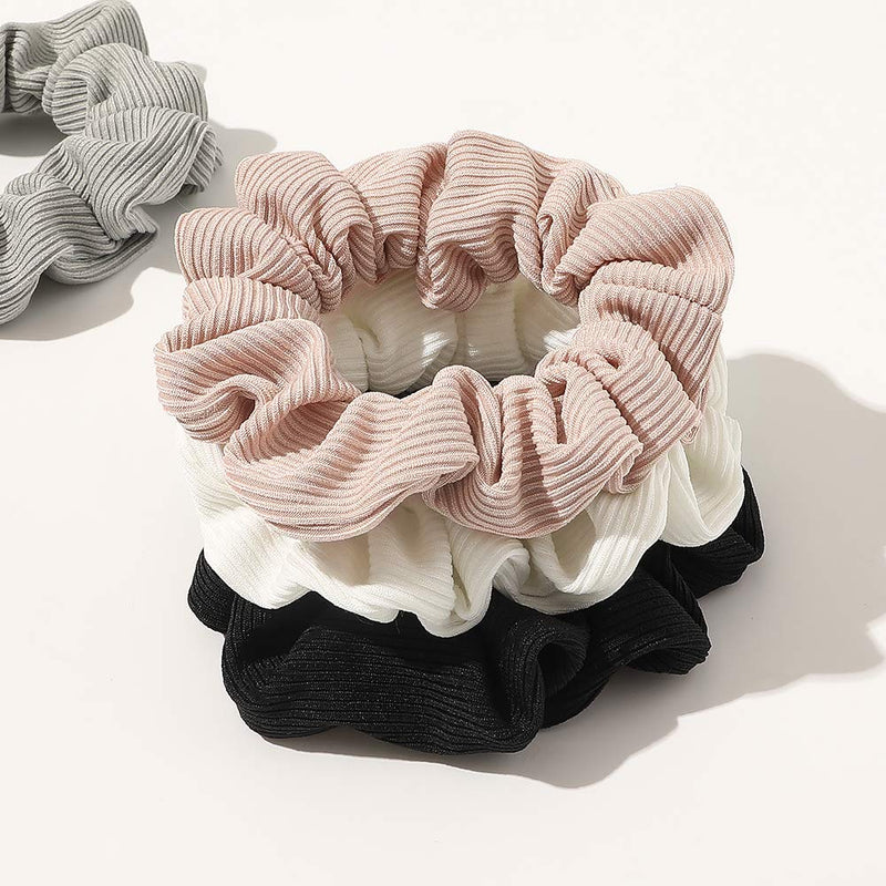 Scrunchies Hair Ties Scrunchy for Women Girls Cute Hairties for Thick Curl Hair No Crease Hair Accessories Soft Ropes Ponytail Holder No Hurt Your Hair Ivyu