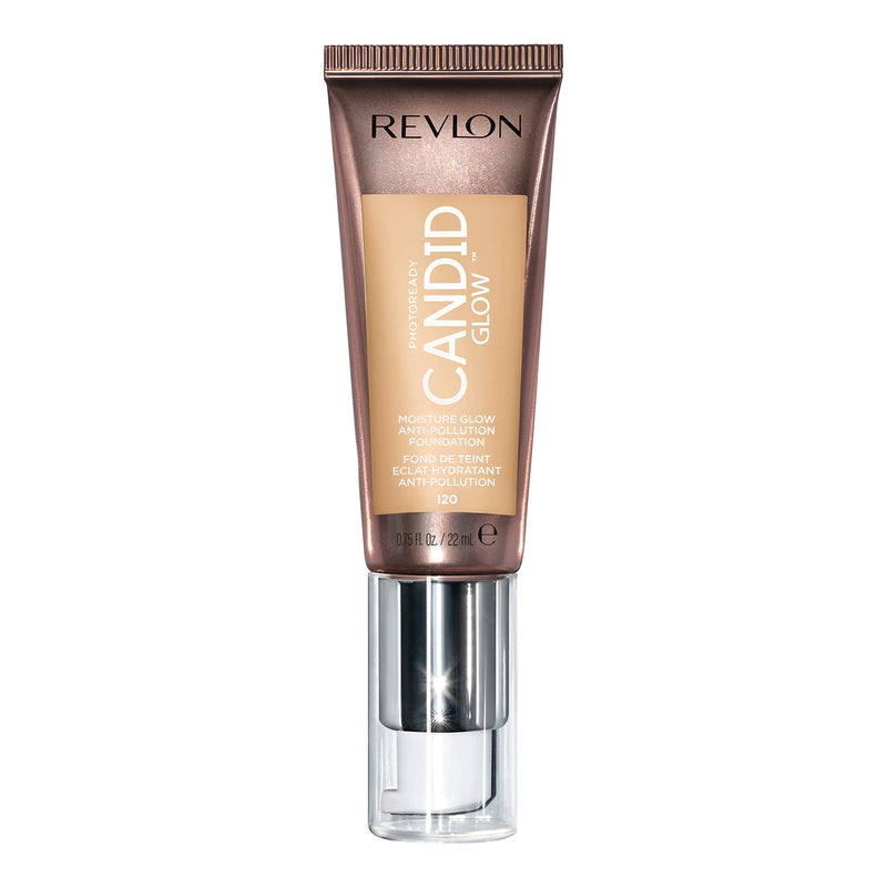 Revlon PhotoReady Candid Glow Moisture Glow Anti-Pollution Foundation with Vitamin E and Prickly Pear Oil, Anti-Blue Light Ingredients, without Parabens, Pthalates, and Fragrances, Buff, 0.75 oz REVLON