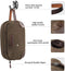 emissary Men's Toiletry Bag Leather and Canvas Travel Toiletry Bag Dopp Kit for Men Shaving Bag for Travel Accessories（Coffee) emissary