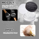 MEICOLY Talc-Free Setting Powder with Sifter,Long Lasting Loose Face Powder,Translucent Powder Colorset Powder,Matte Finishing White Face Paint Setting Powder for Halloween SFX Makeup,Oil Control Infinity Warehouse