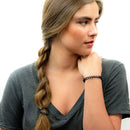 Kitsch Spiral Hair Ties, Coil Hair Ties, Phone Cord Hair Ties, Ponytail Hair Coils No Crease - 4 pcs, Black Kitsch