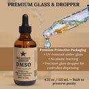 The Goodbye Company DMSO - 99.99% Pure Dimethyl Sulfoxide Solvent - International Laboratory-Grade Purity, Virtually Odorless - Hand-Crafted Small Batches - 4.25 oz Amber Glass Bottle with Dropper Infinity Warehouse