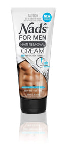 Nad's for Men Hair Removal Cream - Painless Hair Removal For Men - Soothing Depilatory Cream For Unwanted Coarse Male Body Hair, 6.8 Oz Nad's For Men