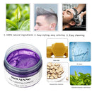 Purple Temporary Hair Dye Wax Natural Instant Hair Color Wax Pomades 4.23 oz ,Hair Styling Clay for Party, Cosplay , Halloween,Christmas VOLLUCK