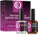 OKCOIN Nail Primer - Professional Nail Dehydrator and Primer Acid Free Nail Prep Dehydrator No Burn Nail Protein Bond Superior Bonding Primer for Acrylic Nails and Gel Nail Polish 0.5oz OKCOIN